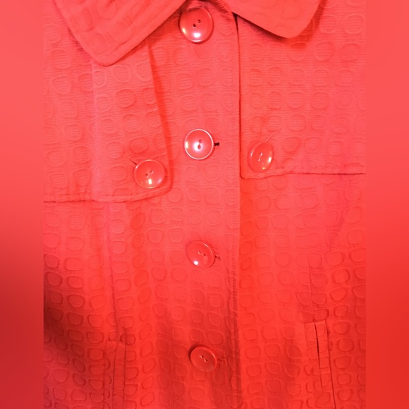Concepts RED button up pea coat. - Picture 4 of 5